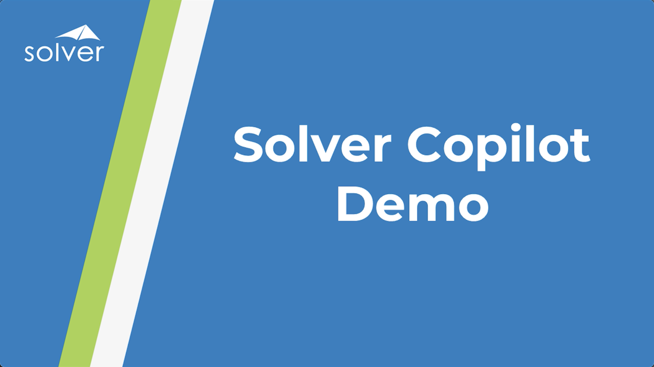 Solver Copilot Demo